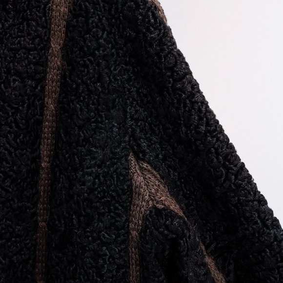 Morgner Black and Brown Persian Lamb Bomber Jacket - Picture 5 of 9